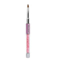 Mia Secret PREMIER NAIL BRUSHES 100% Kolinsky Hair MADE IN USA Prenium Nail Art Brushes (Pink, 4 OR (3D))