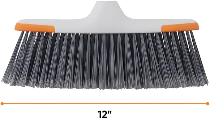 Superio Lightweight Essential Household Broom Head (Gray)