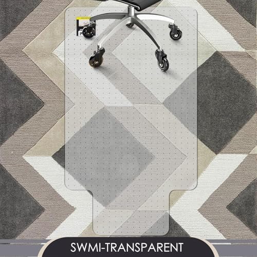 Kuyal Office Chair Mat for Carpet, Clear Heavy Duty Computer Chair Mat