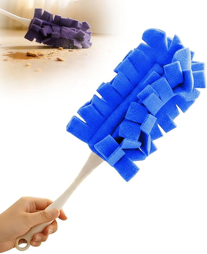 Duster Refills Reusable,2026 New 360° Fleece Duster Refills Set,Reusable Duster Pads Washable for Ceiling Fan Window Kitchen Floor Car (2, Blue)