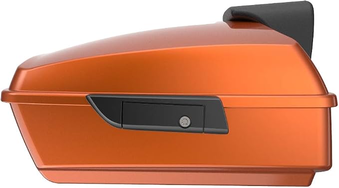 Advanblack Road Glide Tour Trunk Pack Amber Whisky Chopped Tour Trunk Pack Backrest Pad for '97-'25 Harley Touring Road King Street Glide Electra Glide CVO models