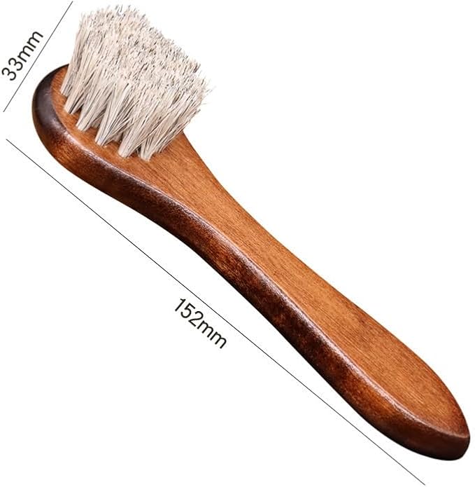 Vintage Upper Oil Brush Handle Clean Bristle Polish Shoe