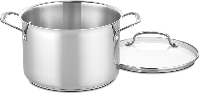 Cuisinart 17-Piece Stainless Steel Cookware Set, Chef's Classic Steel Collection with Pure Aluminum Core for Quick and Even Heat, Cool Grip Handles, Dishwasher Safe, 77-17N | Dishwasher-safe stainless steel pans and pots with riveted handles & aluminum...