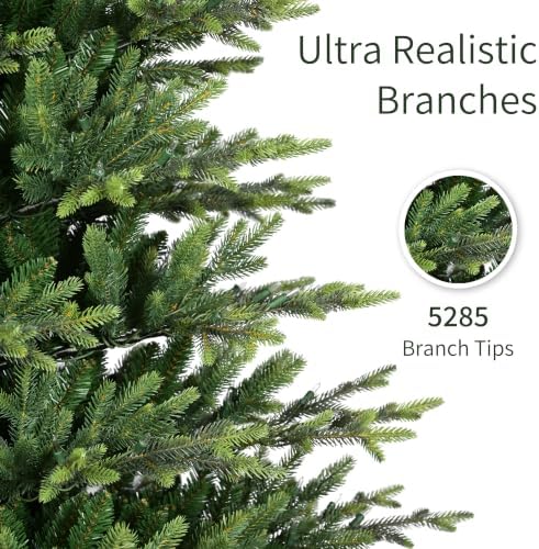 Puleo International 9ft Pre-Lit Slim Balsam Fir Christmas Tree