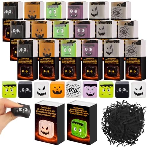 Wettarn 30 Sets Halloween Emotional Gifts Trick or Treat Party Favors