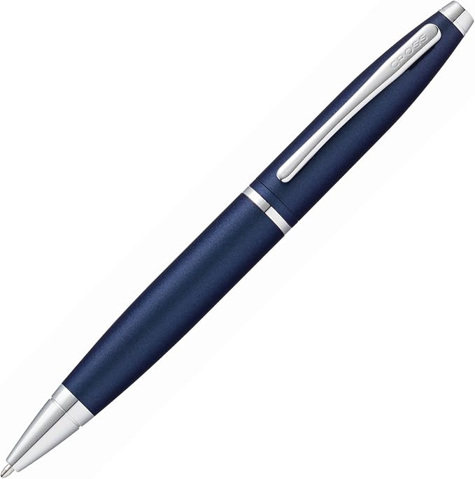 Cross Calais Refillable Ballpoint Pen, Medium Ballpen, Includes Premium Gift Box - Matte Metallic Blue