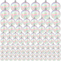 Shappy 100 Pcs Christmas Iridescent Ornaments Halloween Cauldron DIY, Clear