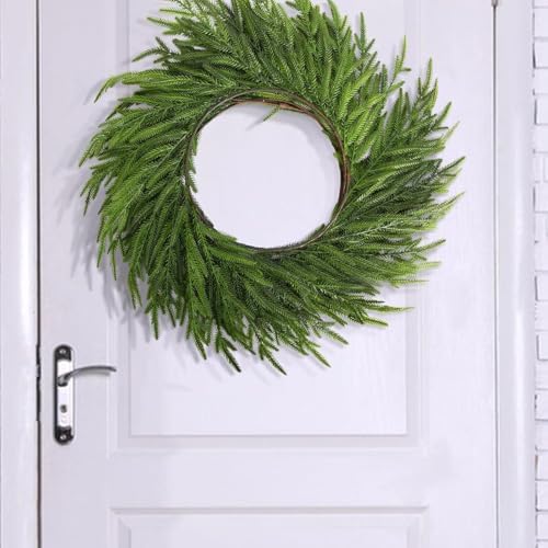 4 Pcs Christmas Norfolk Pine Garland, 6 Ft Realistic Pine Garland Ornament