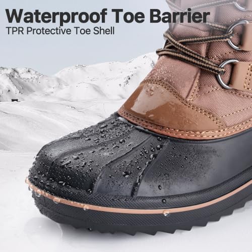FREE SOLDIER Women's Winter Snow Boots Waterproof Shell