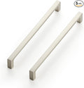 Ravinte 5 Pack Solid 7-1/2 Inch Square Cabinet Handles - Brushed Nickel Drawer Pulls - Kitchen Hardware