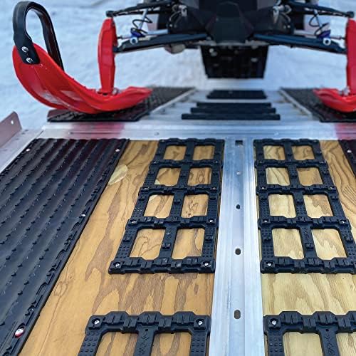 Caliber TraxGrabber Snowmobile Trailer Traction System – Easy Loading, 4-Pack