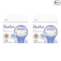 Intuition Pure Nourishment Renewing Advanced Moisture Women Razor Refill Cartridges, 6 count(3count x 2Pack)