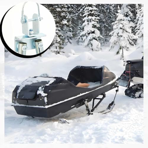 Yaocom Tow Hitch for Snowmobile ATV Trailer, 39 Inch, Silver