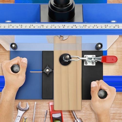 Rail Guide Coping Sled for Router Table,with 3 Packs Roundover Router Bit