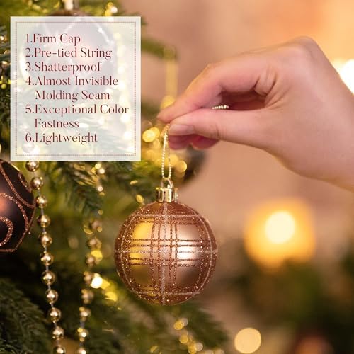 Valery Madelyn 35ct Christmas Tree Decorations Ball Ornaments 2.36 Inches