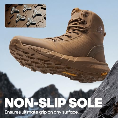 NORTIV 8 Men's Military Tactical Boot Zipper Lightweight