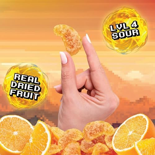 Final Boss Sour Fruit Candy, Souranges, Level 4, 1 Pack