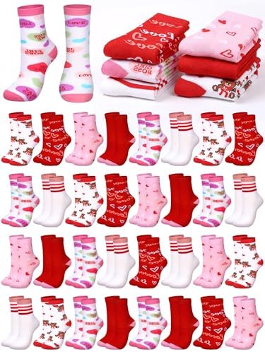 Hoolerry 30 Pairs Christmas Fuzzy Socks Bulk for Adult Gift