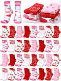 Hoolerry 30 Pairs Christmas Fuzzy Socks Bulk for Adult Gift