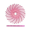 Dedeco Sunburst Radial Bristle Discs 48-Pack - 5/8" Curved - Pink 600 Grit (Fine, Pumice) - Aluminum Oxide for Polishing & Finishing