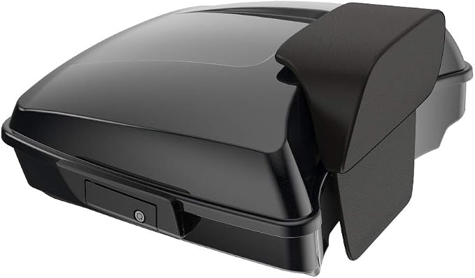 Advanblack Road Glide Tour Trunk Pack Midnight Pearl Razor Tour Trunk Pack Backrest Pad for '97-'25 Harley Touring Road King Street Glide Electra Glide CVO Models