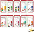 10 Pack Christmas Lip Balms Bulk Cute Christmas Party Gifts Favors