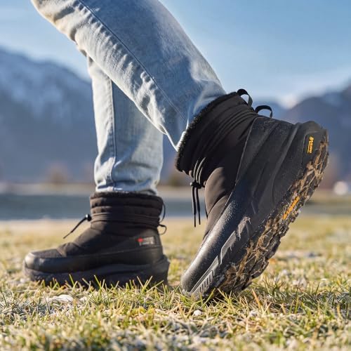 NORTIV 8 Men's Wide Winter Snow Boots Insulated Waterproof Outdoor
