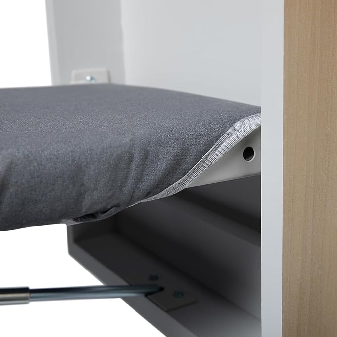 TIVIT Ironing Board Cover for Handi-Press Iron-A-Way Wall Mounted Ironing Boards 42 - 46" Long Adjustable Straps, Alumitek, Scorch Resistant, Thick Padding - Made in Italy - Oeko-TEX Certified