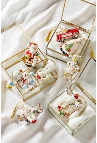 Lenox 894434 Holiday Accent Airplane Ornament, Christmas