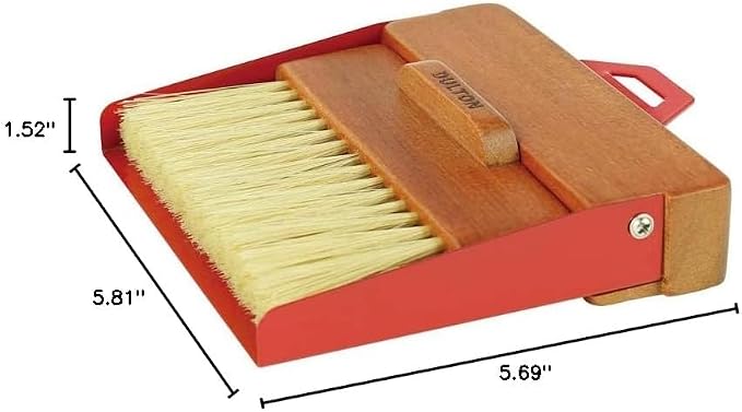 Dulton Dustpan and Brush Dustpan and Brush RED H21-0365RD Red Broom & Dustpan Set