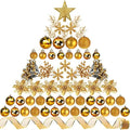 Sratte 94 Pcs Christmas Tree Ornaments Decoration Set, Gold