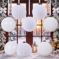 Liliful 8 Pcs 6 Inch Extra Large Christmas Ball Ornaments Decor, White