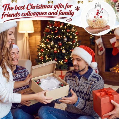 Wettarn 25 Pcs 6" Clear Plastic Disc Ornaments
