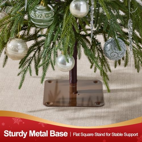 VeriNaTural Unlit Christmas Tree 7ft, Skinny Slim Pencil Xmas Tree