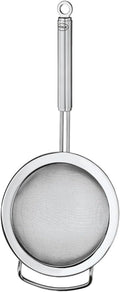 Rösle Stainless Steel Round Handle Kitchen Strainer, Fine Mesh, 9.5-inch