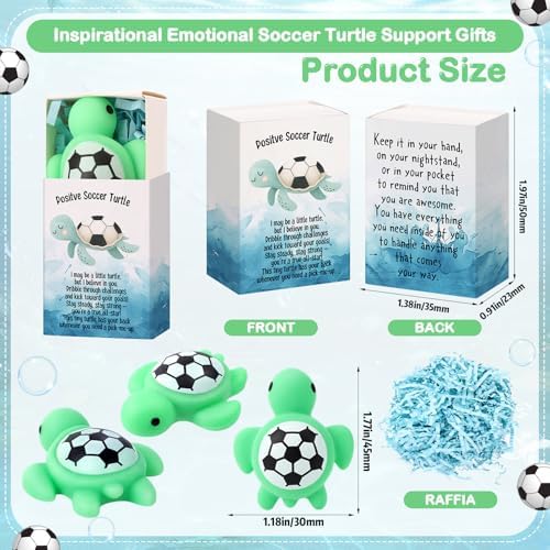50 Sets Positive Soccer Gifts with Support Boxes