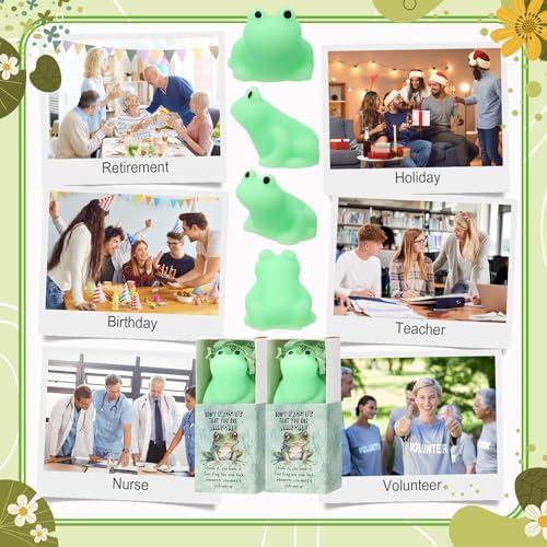 24 Sets Positive Gift Frog Toy with Support Box You are Awesome Party Favor
