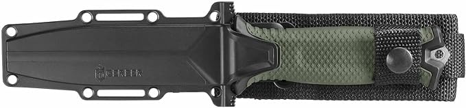Gerber Gear StrongArm - Fixed Blade Survival Tactical Knife for Camping, Outdoor, Hunting - Ergonomic Utility Tool with Sheath - Made in USA - Sage Green, Plain Edge