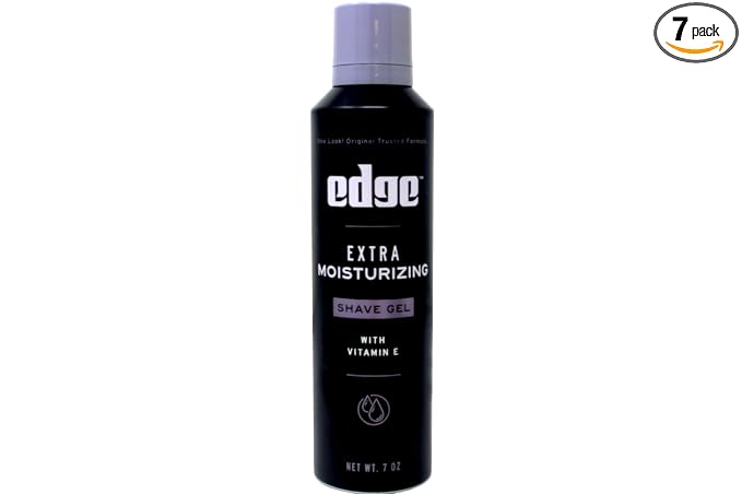 Edge Extra Moisturizing Shave Gel with Vitamin E, Shave Gel For Men That Moisturizes, Protects and Soothes To Help Reduce Skin Irritation, 7 oz, (7 Pack)
