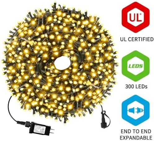 MZD8391 105FT 300LED Christmas Light, Waterproof Christmas Tree Light