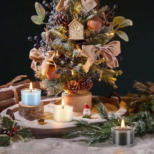 24 Pcs Christmas Advent Calendar Scented Tealight Candles