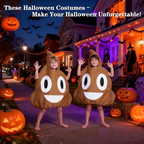 Poop costume for kids, Hilarious Halloween Costumes for Kids - Standout Outfit for Cosplay/Themed Parties/Performances//Family Holiday Gatherings