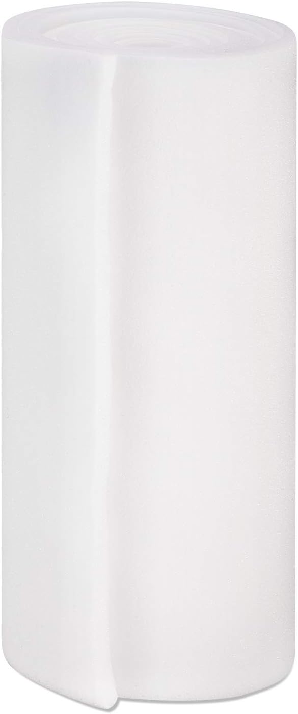 Patelai Cushion Sheet Upholstery Foam High Density Foam Padding Seat Replacement Upholstery Wrap Sponge Padding for Cushions Chairs Packing Storage and Shipping(79 x 16 x 0.4 Inch,White)