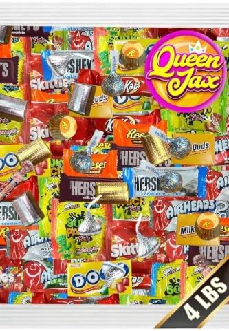 Chocolate and Candy Variety Pack - 4 LB Assorted Chocolate Candy Bulk - Bulk Candies Bag CandyMix - Individually Wrapped Candies and Chocolates - Variety CandyBag - Cold Pack Included