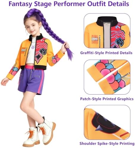 Pop Performer Costume Kids Girls Halloween Costumes Cosplay Outfit Set