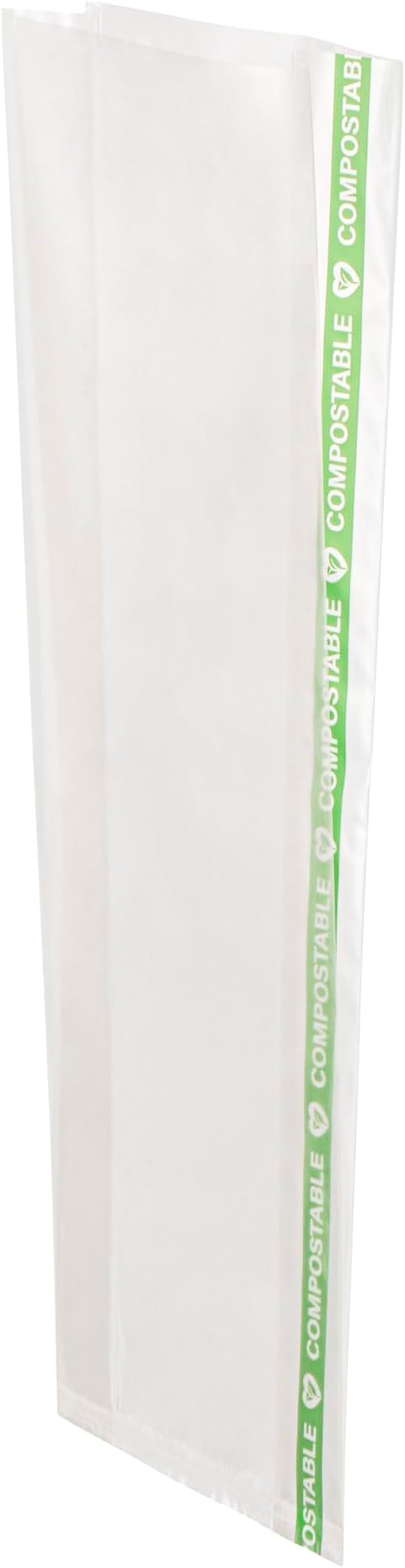 Restaurantware Plastic Gusset Bags 100 Count 3" x 1 1/4" x 8 1/4" Wicker Dispensing Bottom Gusset Clear Plastic Bags Heat Sealable For Sourdough Bread Cookies Pastries For Home Bakers And Bakeries