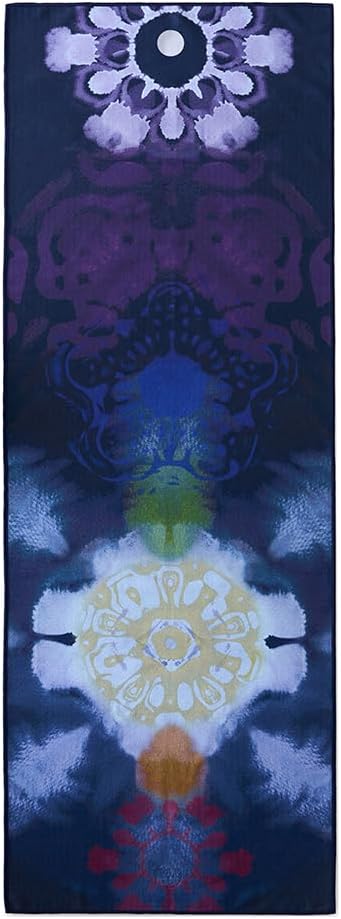 Manduka Yogitoes Hot Yoga Mat Towel - 71" | Moisture Activated Grip | Patented Silicone Nubs | Highly Absorbent, Durable & Easy Care | Made from Recycled Materials | 71 x 24 Inches | Chakra Residence