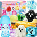 16Pcs Halloween Squishy Box Set, Stress Relief Squishies Fidget Toys Kit