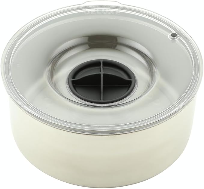 Stainless Steel Dripless Water Bowl with Tritan Plastic Lid, Holds 1 Gal, Reduces Spills & Trails Up to 85%+, Water Bowl for Giant Breed Dogs (86-130 lbs), The Original Slobber Stopper