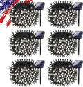 KAQ 6pack 600LED Solar String Lights Outdoor Waterproof Cool White